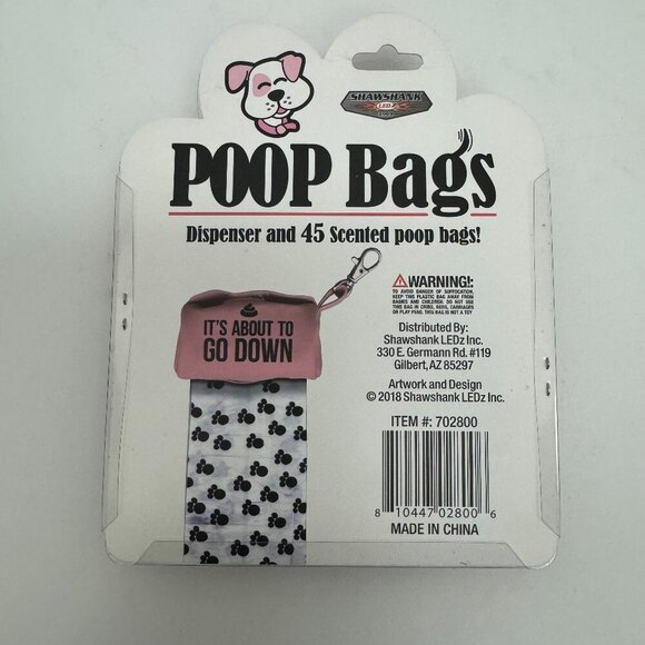Poop Bag Dog "WASN'T ME" | 45 Scented NWT - Picture 3 of 3